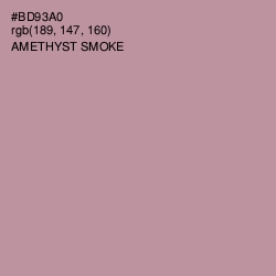 #BD93A0 - Amethyst Smoke Color Image